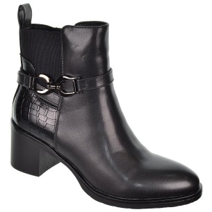 25622 Amarpies Botín sintético. Elástico y cremallera. Acolchado. Piso de caucho antideslizante. Tacón ancho de 6cm. de altura. 2