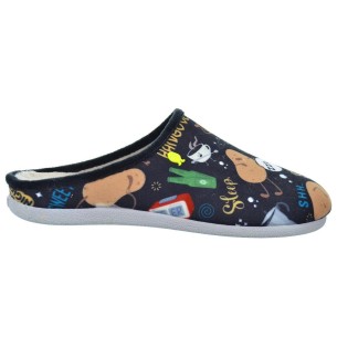 Galston Hot Potatoes Zapatilla Casa Corte estampado de fieltro y planta afelpada. Plantilla extraíble 100% reciclado. Caucho. 2