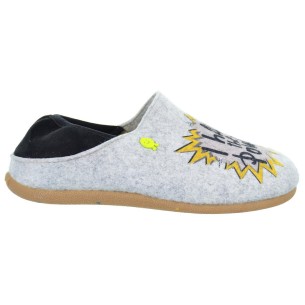 Gaimberg Hot Potatoes Zapatilla Casa Corte estampado de fieltro y planta afelpada. Plantilla extraíble 100% reciclado. Caucho. 2