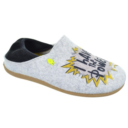 Gaimberg Hot Potatoes Zapatilla Casa Corte estampado de fieltro y planta afelpada. Plantilla extraíble 100% reciclado. Caucho.