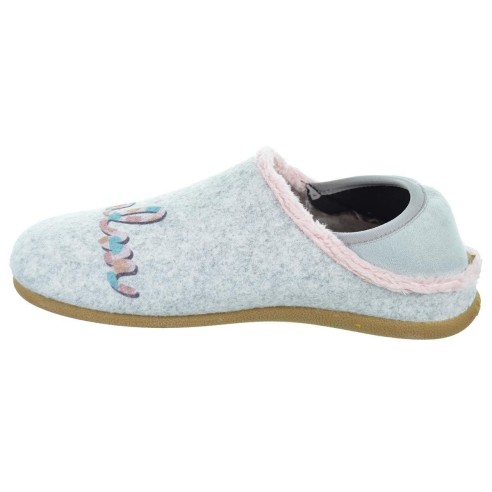 Berwang Hot Potatoes Zapatilla Casa Corte estampado de fieltro y planta afelpada. Plantilla extraíble 100% reciclado. Caucho.