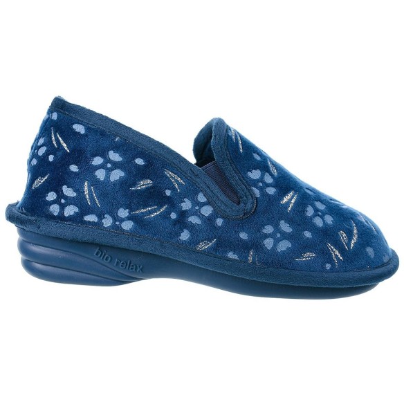 1832 Biorelax Zapatilla de Casa. Transpirable. Piso de cuña en caucho antideslizante. Plantilla látex natural.  Pies delicados.