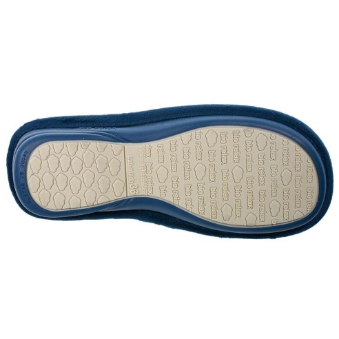 1832 Biorelax Zapatilla de Casa. Transpirable. Piso de cuña en caucho antideslizante. Plantilla látex natural.  Pies delicados.