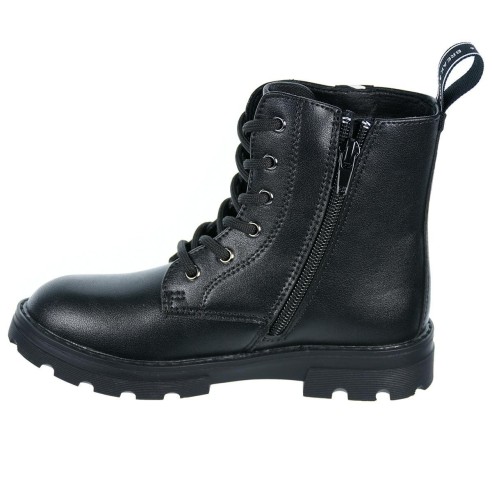 594049 B&W Botín sintético. forro y plantilla textil acolchado. cremallera y cordones ajustables. Piso de goma antideslizante.