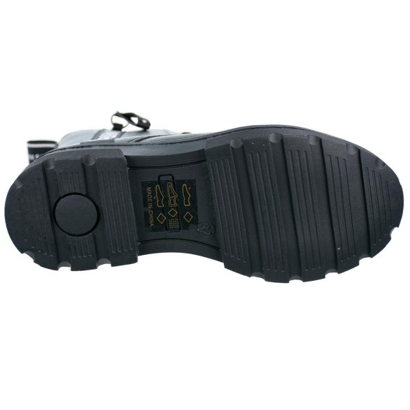 594049 B&W Botín sintético. forro y plantilla textil acolchado. cremallera y cordones ajustables. Piso de goma antideslizante.