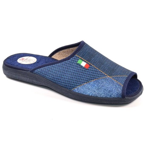 343 Cmconfort Chancla Zapatilla chancla de estar por casa. Textil con puntera abierta. Plantilla acolchada para un máximo confor