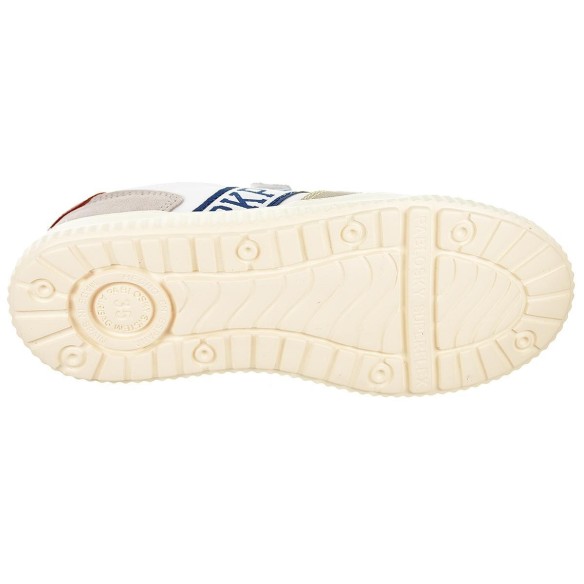 200906 Pablosky Sneaker Piel. forro sin costuras , plantilla extraíble y doble velcro. Suela antideslizante, muy flexible.