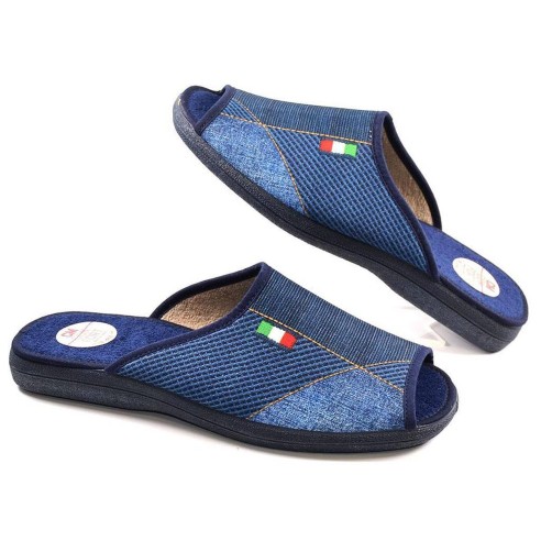 343 Cmconfort Chancla Zapatilla chancla de estar por casa. Textil con puntera abierta. Plantilla acolchada para un máximo confor
