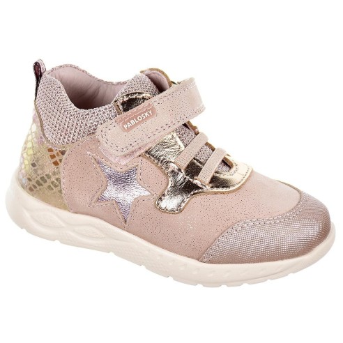 034972 Pablosky Botín Piel. Forro transpirable y sin costuras. Microfibra ecológica. Velcro elástico. Antideslizante