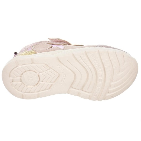 034972 Pablosky Botín Piel. Forro transpirable y sin costuras. Microfibra ecológica. Velcro elástico. Antideslizante