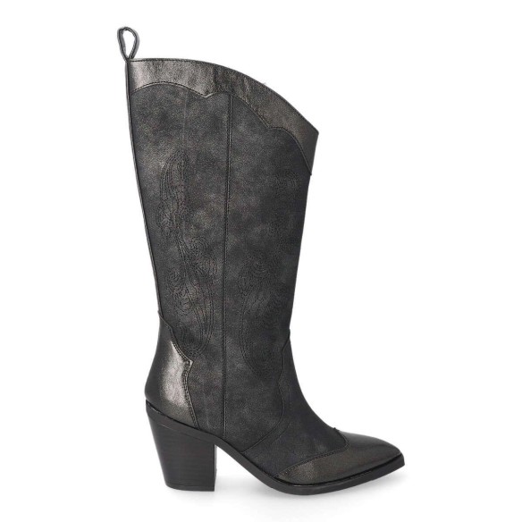 25234 D´angela Bota cowboy sintético. forro y plantilla textil acolchado, Cremallera interior. Tacón ancho de 7cm de altura.