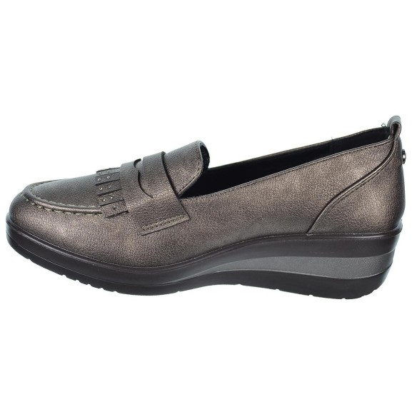 25333 Amarpies Zapato Confort estilo mocasín en sintético. Plantilla acolchada extraíble. Suela de caucho cuña ligera y flexible