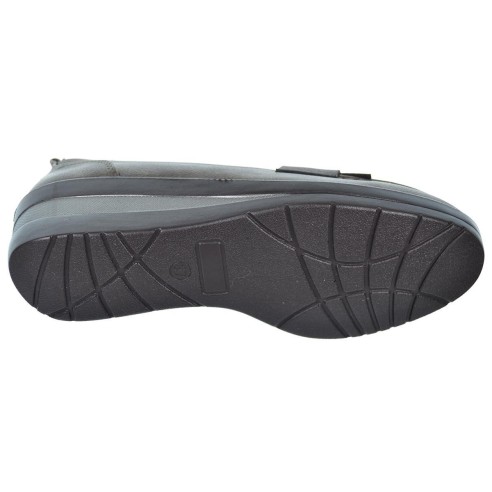 25333 Amarpies Zapato Confort estilo mocasín en sintético. Plantilla acolchada extraíble. Suela de caucho cuña ligera y flexible