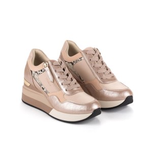 Aule Yumas Zapato Casual sintético. Forro textil. Cremallera y cordones. Plantilla confort. Cuña y plataforma Antideslizante 2