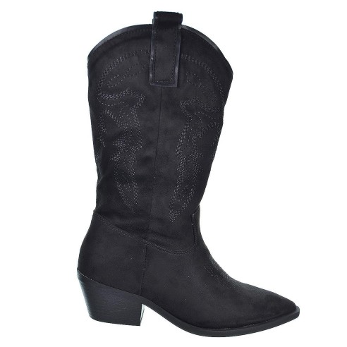 25239 D´Angela Bota cowboy de ante sintético. Forro y plantilla textil acolchado, con cremallera. tacón ancho de 5cm de altura.