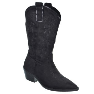 25239 D´Angela Bota cowboy de ante sintético. Forro y plantilla textil acolchado, con cremallera. tacón ancho de 5cm de altura. 2