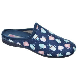 13213 Biorelax Zapatilla Casa. Destalonada en textil. Plantilla extraíble acolchada. Máximo confort. Suela goma antideslizante 2