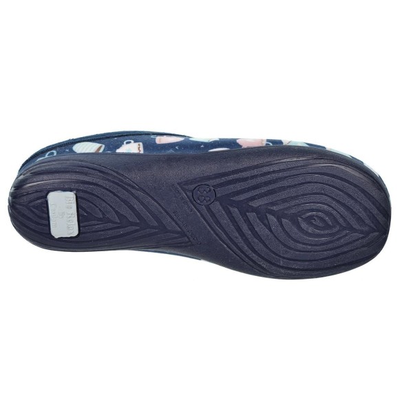 13213 Biorelax Zapatilla Casa. Destalonada en textil. Plantilla extraíble acolchada. Máximo confort. Suela goma antideslizante