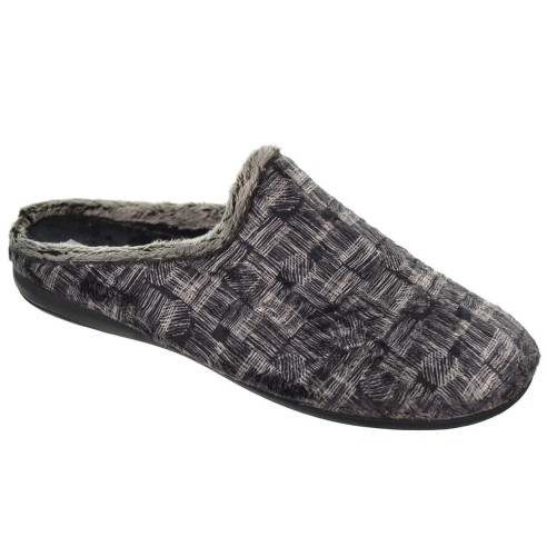 13890 Biorelax Zapatilla Casa. Destalonada en textil. Plantilla extraíble acolchada. Máximo confort. Suela goma antideslizante