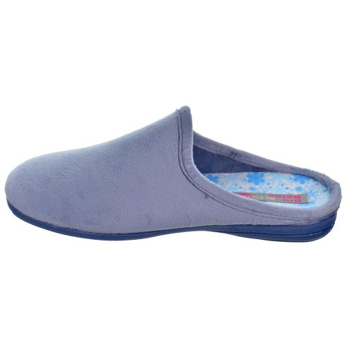 13134 Biorelax Zapatilla Casa. Destalonada en textil. Plantilla extraíble acolchada. Máximo confort. Suela goma antideslizante