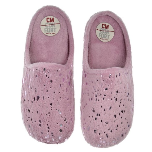 939 Cmconfort Zapatilla estar por casa destalonada. Textil  plantilla acolchada. Suela  goma antideslizante, ligero y flexible