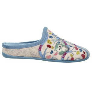 20186 Cmconfort Zapatilla estar por casa destalonada. Textil  plantilla acolchada. Suela  goma antideslizante, ligero y flexible 2