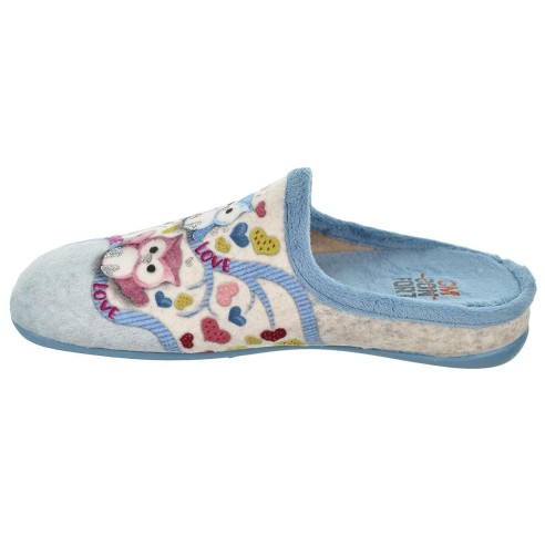 20186 Cmconfort Zapatilla estar por casa destalonada. Textil  plantilla acolchada. Suela  goma antideslizante, ligero y flexible