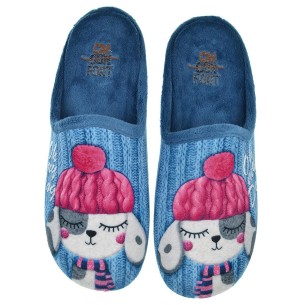 10573 Cmconfort Zapatilla estar por casa destalonada. Textil  plantilla acolchada. Suela  goma antideslizante, ligero y flexible