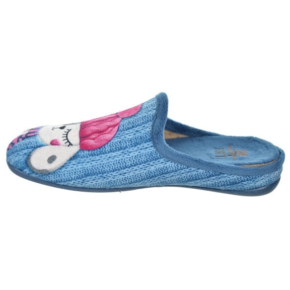 10573 Cmconfort Zapatilla estar por casa destalonada. Textil  plantilla acolchada. Suela  goma antideslizante, ligero y flexible
