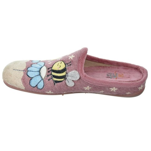 20371 Cmconfort Zapatilla estar por casa destalonada. Textil  plantilla acolchada. Suela  goma antideslizante, ligero y flexible