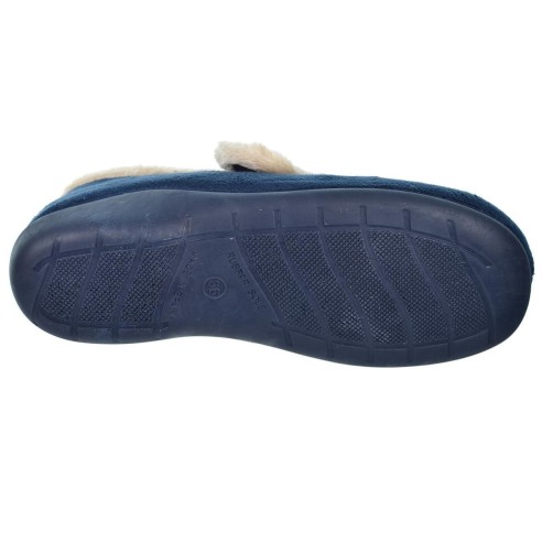 30559 Cmconfort Zapatilla Casa. Textil muy suave con velcro ajustable y plantilla acolchada. antideslizante.