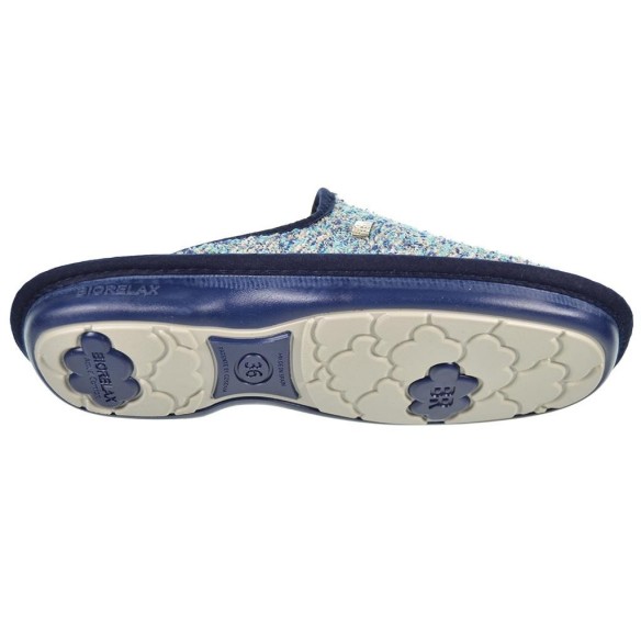4011 Biorelax Zapatilla estar por Casa acolchada Mujer textil. antideslizante, muy flexible.
