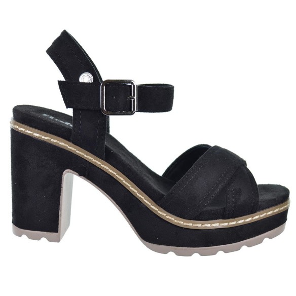 Refresh 171560 Sandalia Antelina Vegana Tacón Plataforma Mujer