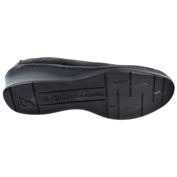 Laura Azaña 21820 Zapato Confort Piel Fantasía con Cuña Acolchado