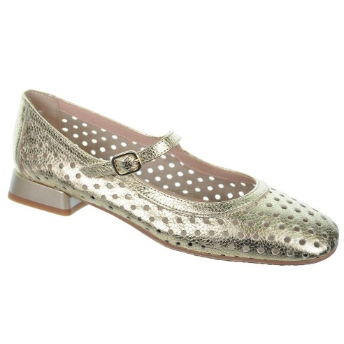 Desiree Dati5 Zapato Estilo Mercedes en Piel. Hebilla regulable. Acolchada.  antideslizante con tacón ancho de 2cm.