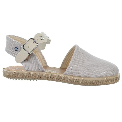 Conguitos 215026 Alpargata Textil Acolchada Antideslizante con Hebilla Niña