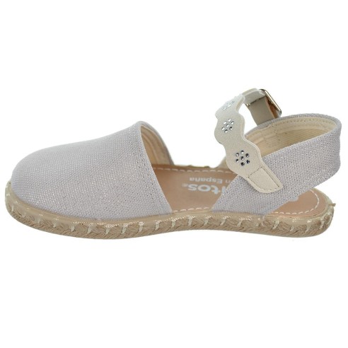 Conguitos 215026 Alpargata Textil Acolchada Antideslizante con Hebilla Niña