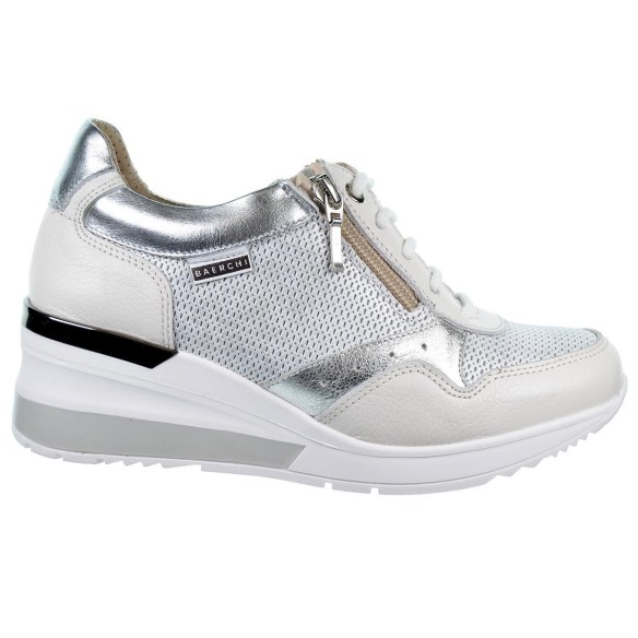 Baerchi 39010 Zapato Piel Ancho Especial Confort Mujer pies delicados cordones y cremallera