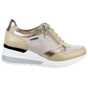 Baerchi 39010 Zapato Piel Ancho Especial Confort Mujer pies delicados cordones y cremallera 2