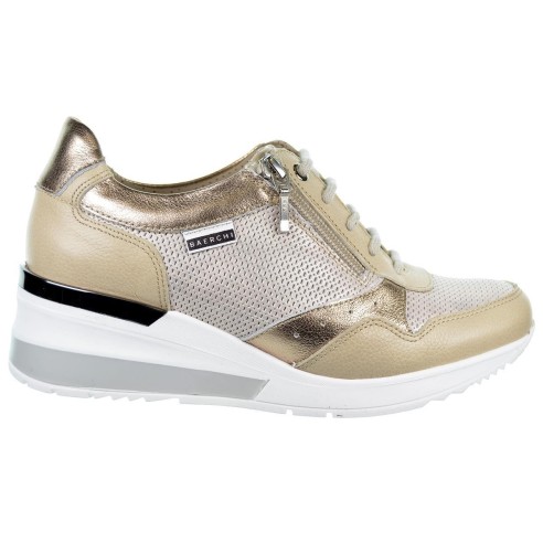 Baerchi 39010 Zapato Piel Ancho Especial Confort Mujer pies delicados cordones y cremallera