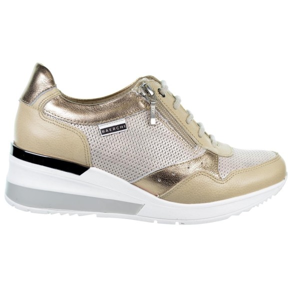 Baerchi 39010 Zapato Piel Ancho Especial Confort Mujer pies delicados cordones y cremallera