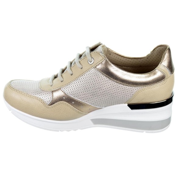 Baerchi 39010 Zapato Piel Ancho Especial Confort Mujer pies delicados cordones y cremallera