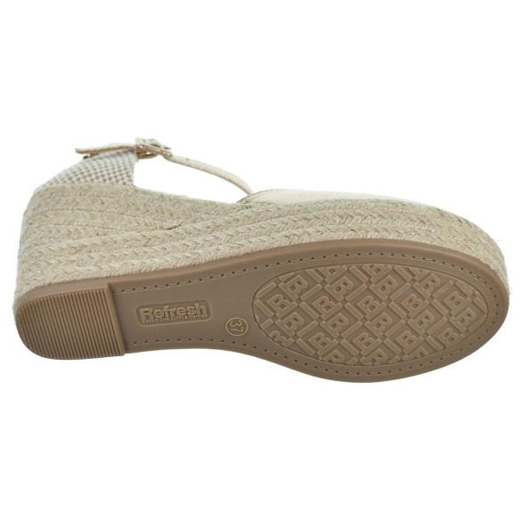 refresh 171958 alpargata metalizada vegana cuna yute mujer antideslizante