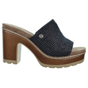 Refresh 171803 Sandalia Textil Rafia Vegano Tacón Plataforma Mujer antideslizante