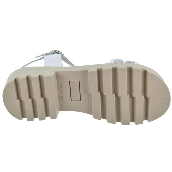 Crecendo 2570 Sandalia Acolchada Piel Fantasía Hebilla Niña