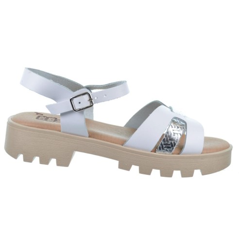 Crecendo 2571 Sandalia Piel Hebilla Antideslizante Niña