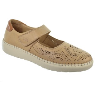 30S Treintas L1004 Zapato Piel Confort Velcro y plantilla extraíble Mujer 2