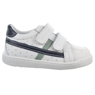 Crecendo Soft-13 Zapato Piel Velcro Primeros Pasos Unisex Antideslizante