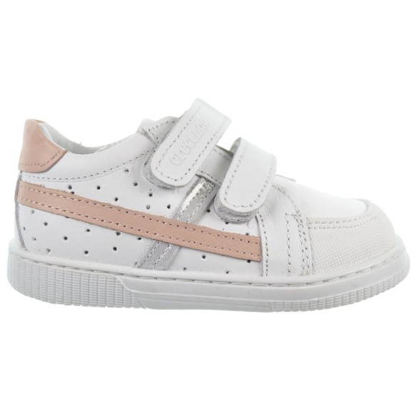 Crecendo Soft-13 Zapato Piel Velcro Primeros Pasos Unisex Antideslizante