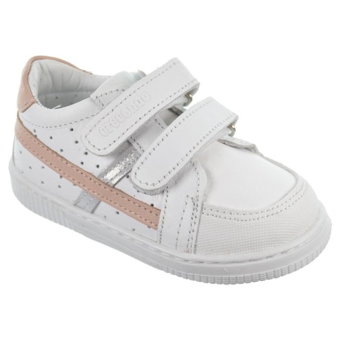 Crecendo Soft-13 Zapato Piel Velcro Primeros Pasos Unisex Antideslizante